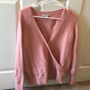 Rose Pink Alpaca Wool Madewell Sweater Sz M EUC